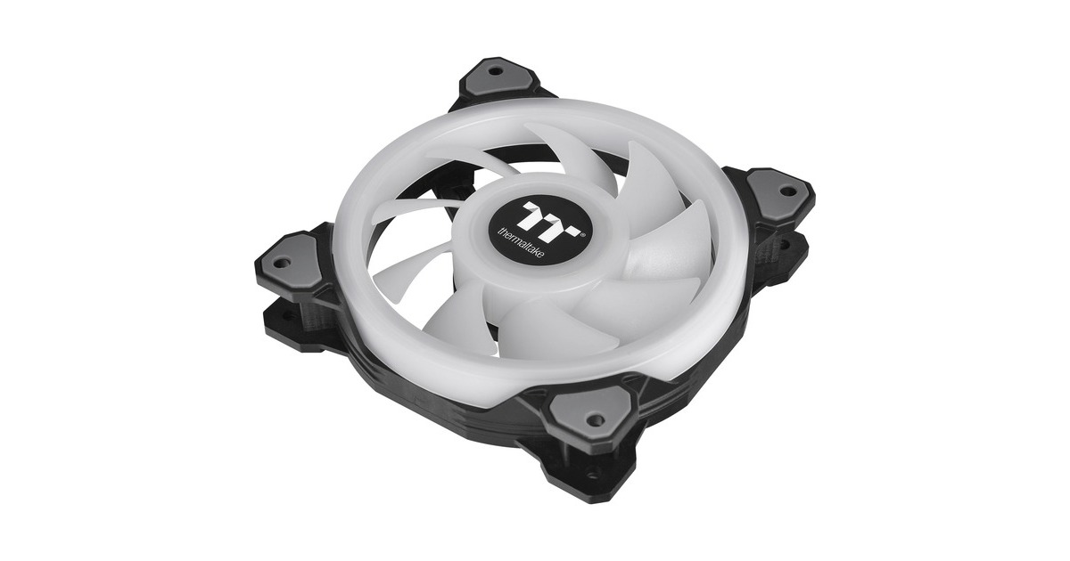 Thermaltake Riing Quad 12 RGB Radiator Fan TT Premium Edition Single Fan Pack, Gehäuselüfter(schwarz, Single Pack, ohne Controller)