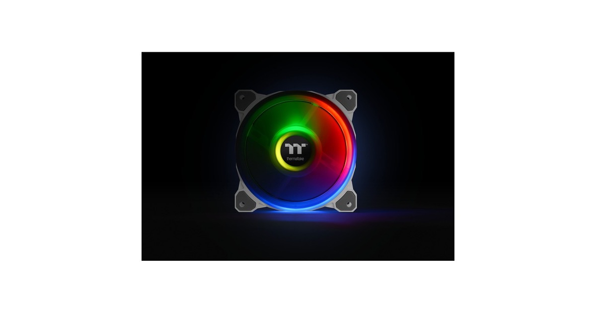 Thermaltake Riing Quad 12 RGB Radiator Fan TT Premium Edition Single Fan Pack - White, Gehäuselüfter(weiß, Single Pack, ohne Controller)