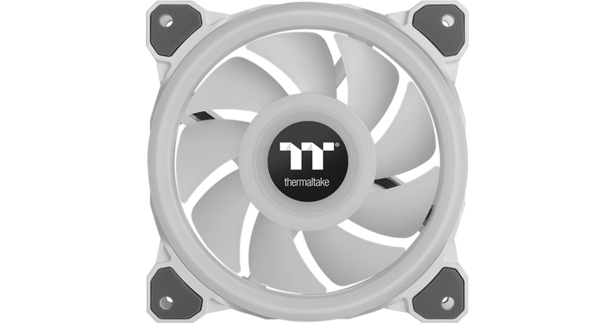 Thermaltake Riing Quad 14 RGB Radiator Fan TT Premium Edition 3 Pack, Gehäuselüfter(weiß, 3er Set, 1x Controller)