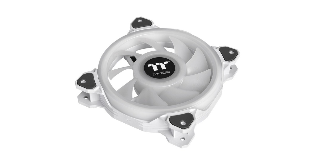 Thermaltake Riing Quad 14 RGB Radiator Fan TT Premium Edition 3 Pack, Gehäuselüfter(weiß, 3er Set, 1x Controller)
