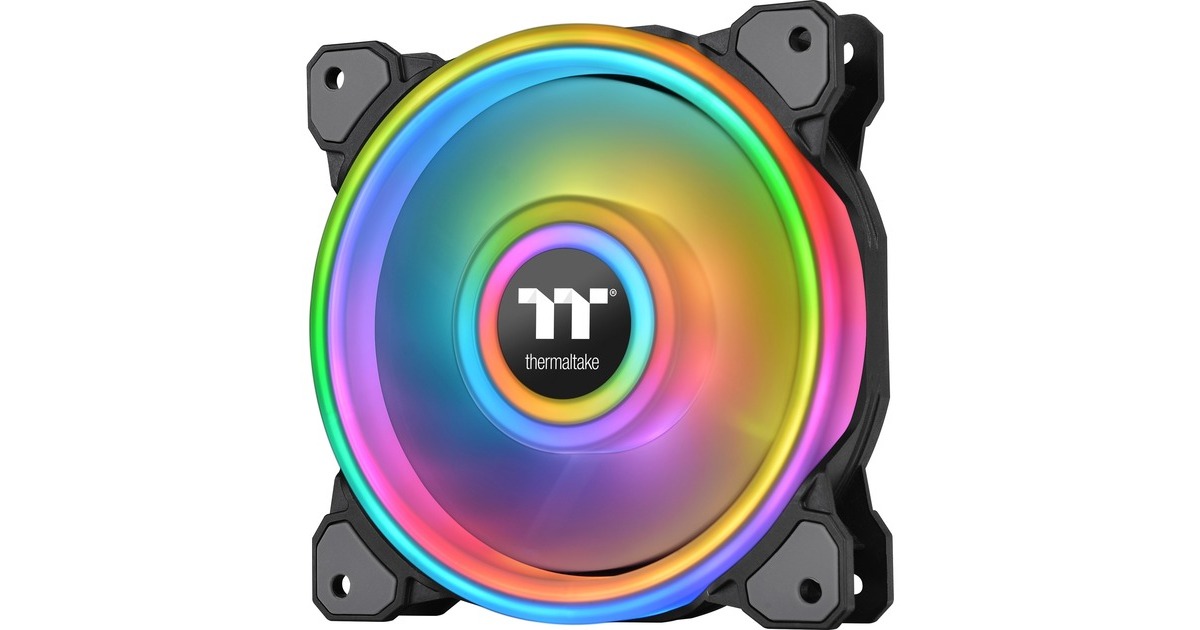 Thermaltake Riing Quad 14 RGB Radiator Fan TT Premium Edition Single Fan Pack, Gehäuselüfter(schwarz, Single Pack, ohne Controller)