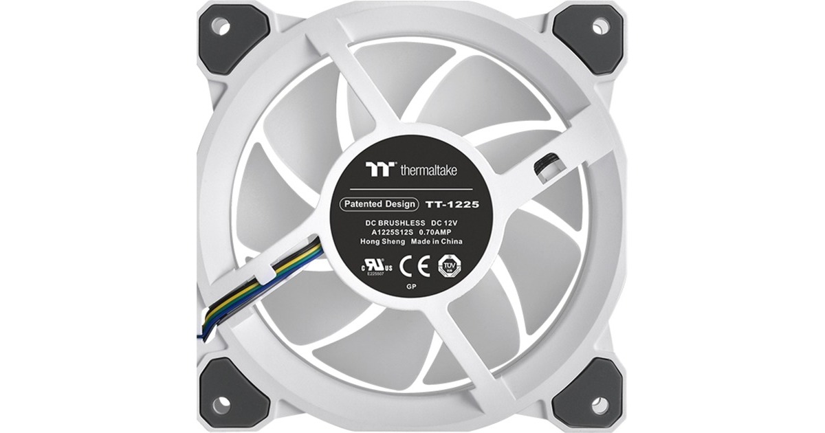 Thermaltake Riing Quad 14 RGB Radiator Fan TT Premium Edition Single Fan Pack - White, Gehäuselüfter(weiß, Single Pack, ohne Controller)