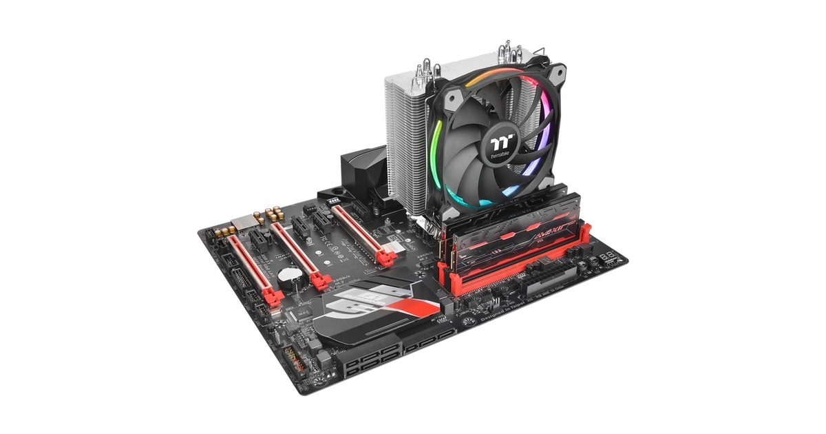 Thermaltake Riing Silent 12 RGB Sync Edition, CPU-Kühler(schwarz)