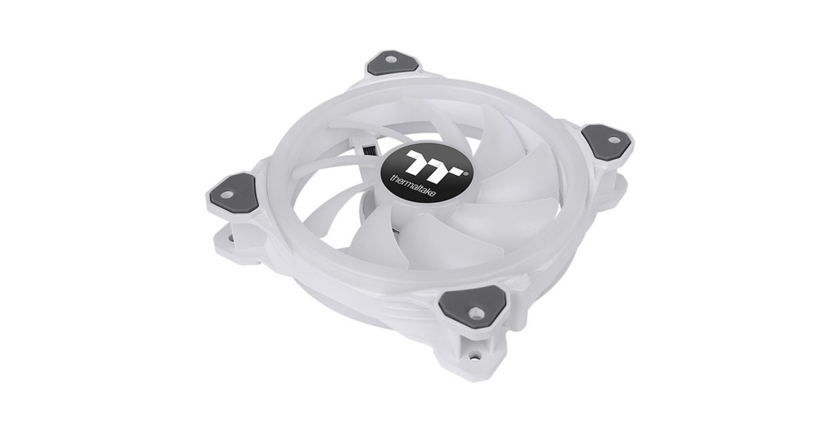 Thermaltake Riing Trio 12 RGB Radiator Fan White TT Premium Edition, Gehäuselüfter(weiß, 3er Pack inkl. Controller)