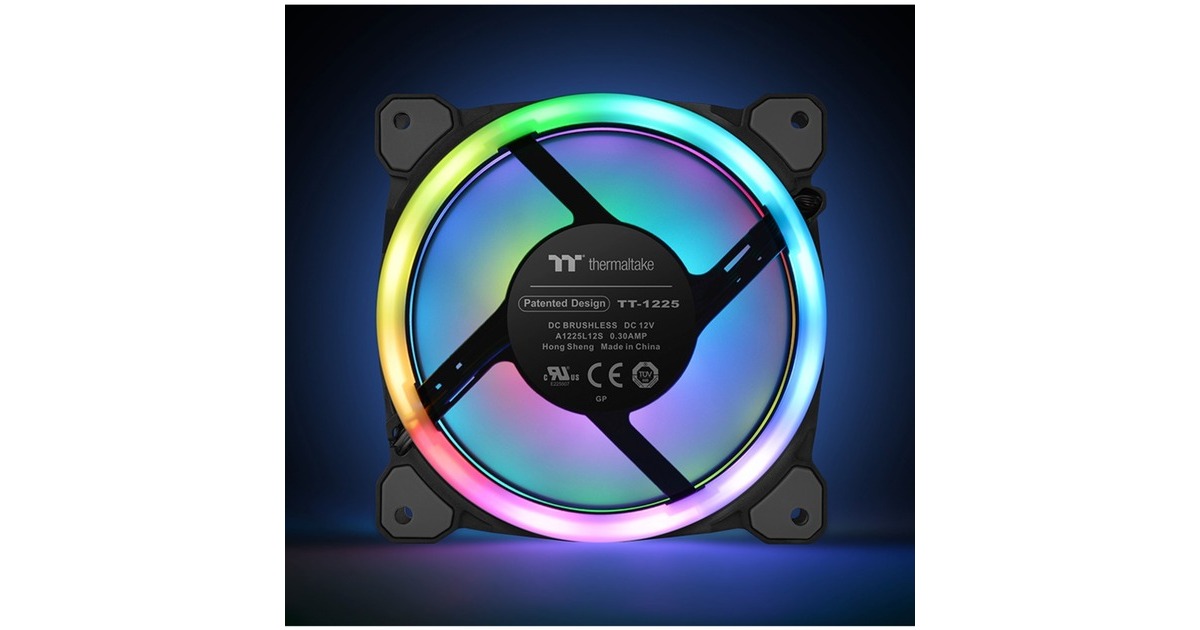 Thermaltake Riing Trio 12 RGB, Gehäuselüfter(3er Pack inkl. Controller)