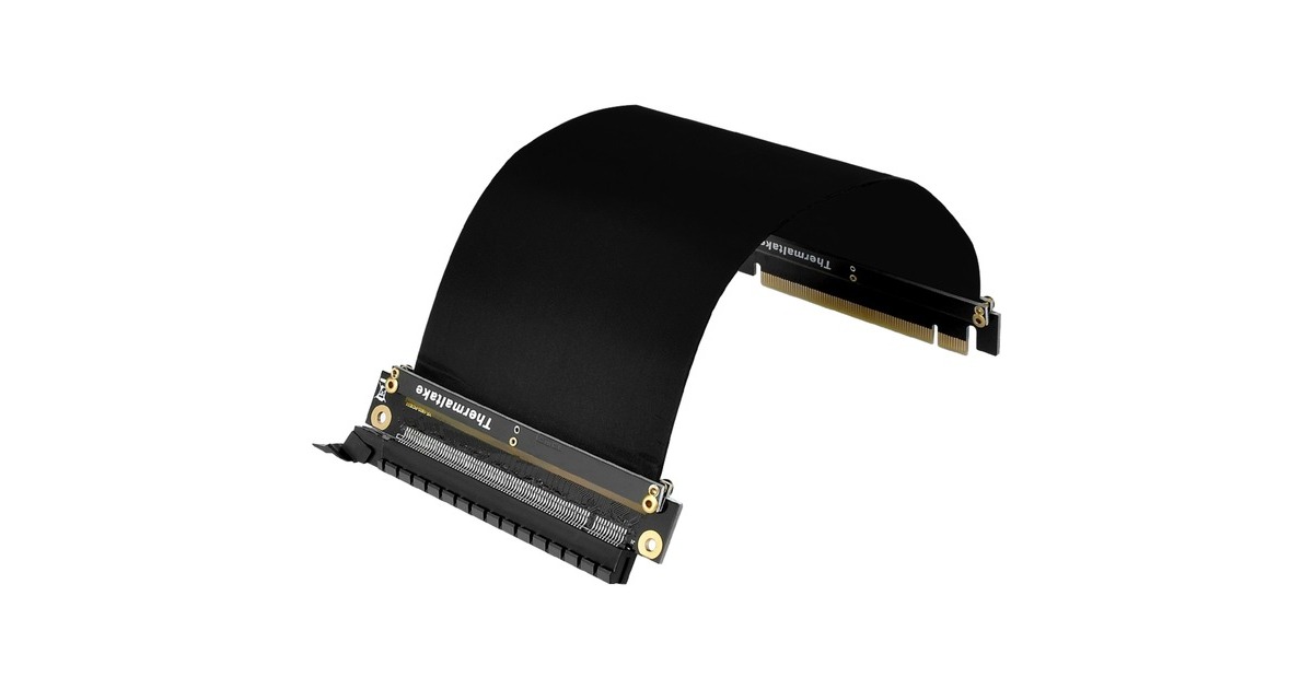 Thermaltake Riser Cable PCI-E 3.0, Kabel(schwarz, 20 cm)