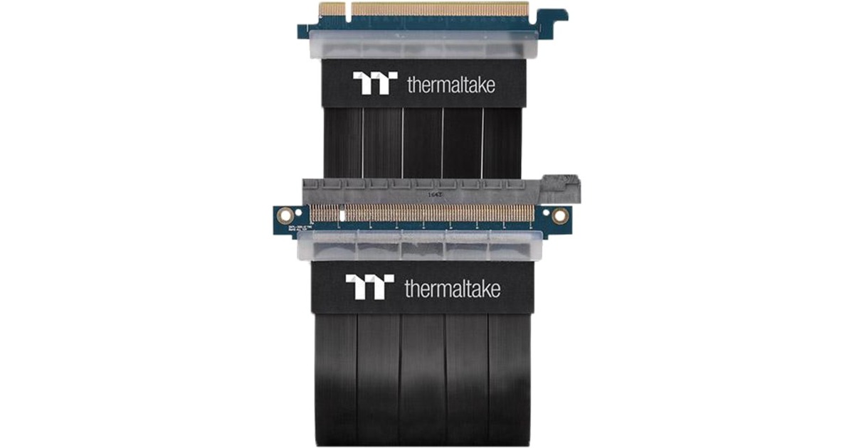 Thermaltake Riser Card PCIe Extender Kabel 30cm, Verlängerungskabel(schwarz)