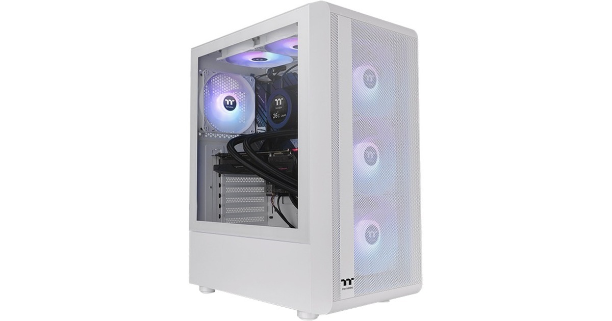 Thermaltake S200 TG ARGB Snow, Tower-Gehäuse(weiß, Tempered Glass) Thermaltake S200 TG ARGB Snow, Tower-Gehäuse(weiß, Tempered Glass)