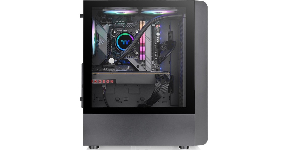 Thermaltake S200 TG ARGB, Tower-Gehäuse(schwarz, Tempered Glass)
