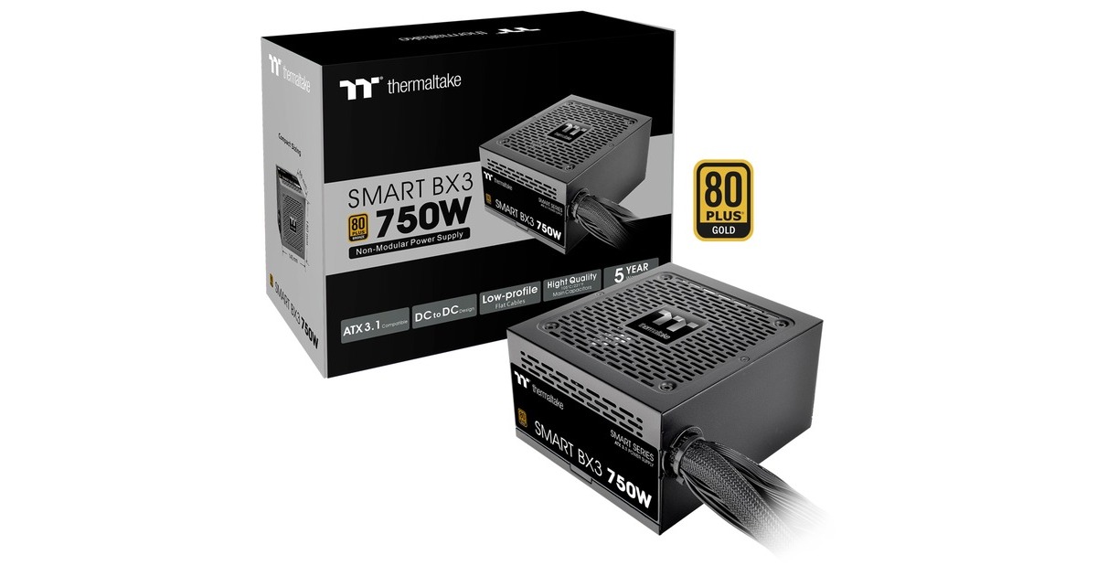 Thermaltake SMART BX3 750W, PC-Netzteil(schwarz, 2x PCIe, 750 Watt)