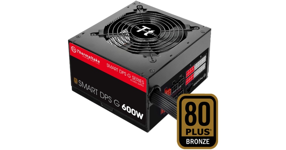 Thermaltake SMART DPS G Digital 600W 80+ Bronze, PC-Netzteil(schwarz, 600 Watt)