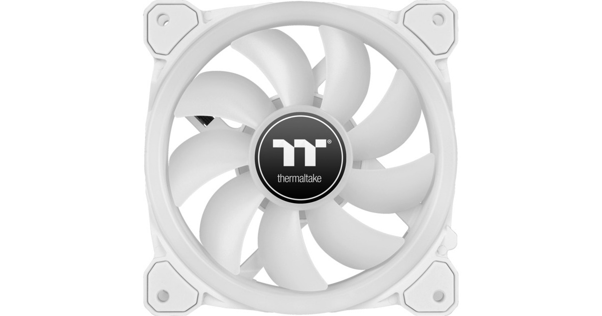 Thermaltake SWAFAN 12 RGB Radiator Fan TT Premium Edition White (3-Fan Pack), Gehäuselüfter(weiß, 3er Pack, inkl. Controller)