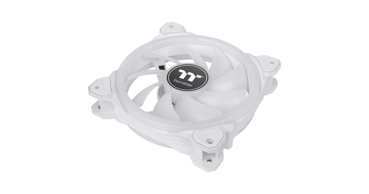 Thermaltake SWAFAN 12 RGB Radiator Fan TT Premium Edition White (3-Fan Pack), Gehäuselüfter(weiß, 3er Pack, inkl. Controller)