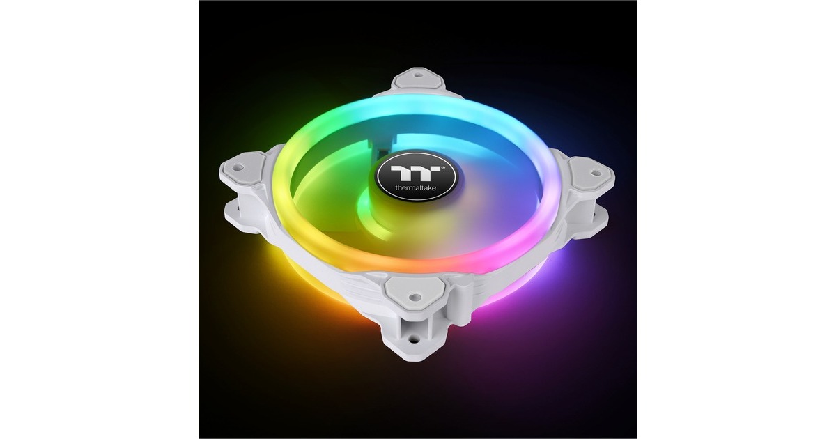 Thermaltake SWAFAN 14 RGB Radiator Fan TT Premium Edition White (3-Fan Pack), Gehäuselüfter(weiß, 3er Pack, inkl. Controller)