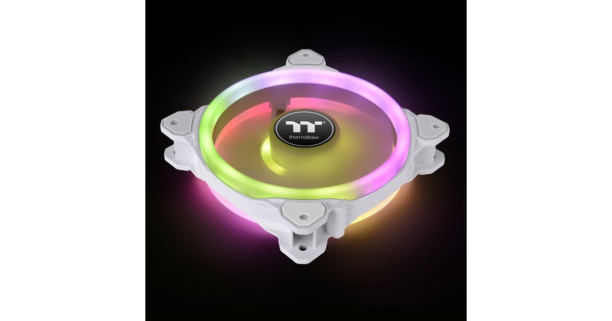 Thermaltake SWAFAN 14 RGB Radiator Fan TT Premium Edition White (3-Fan Pack), Gehäuselüfter(weiß, 3er Pack, inkl. Controller)