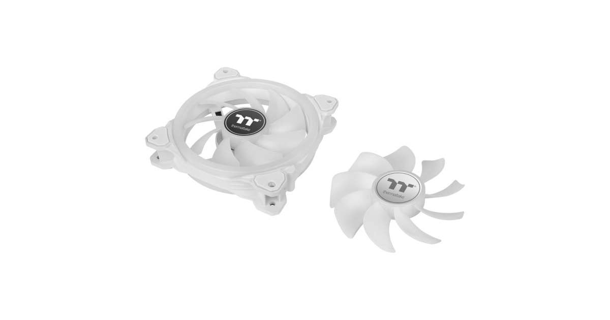 Thermaltake SWAFAN 14 RGB Radiator Fan TT Premium Edition White (3-Fan Pack), Gehäuselüfter(weiß, 3er Pack, inkl. Controller)