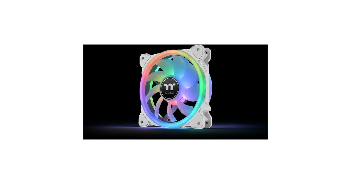 Thermaltake SWAFAN 14 RGB Radiator Fan TT Premium Edition White (3-Fan Pack), Gehäuselüfter(weiß, 3er Pack, inkl. Controller)