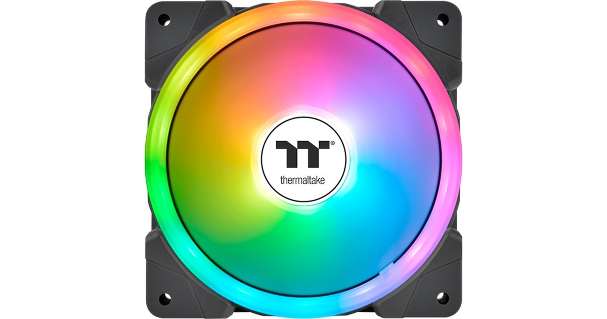 Thermaltake SWAFAN EX12 ARGB Sync PC Cooling Fan TT Premium Edition, Gehäuselüfter(schwarz, 3er Pack)