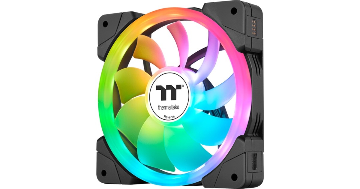 Thermaltake SWAFAN EX12 ARGB Sync PC Cooling Fan TT Premium Edition, Gehäuselüfter(schwarz, 3er Pack)