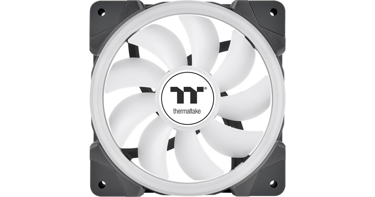 Thermaltake SWAFAN EX12 ARGB Sync PC Cooling Fan TT Premium Edition, Gehäuselüfter(schwarz, 3er Pack)