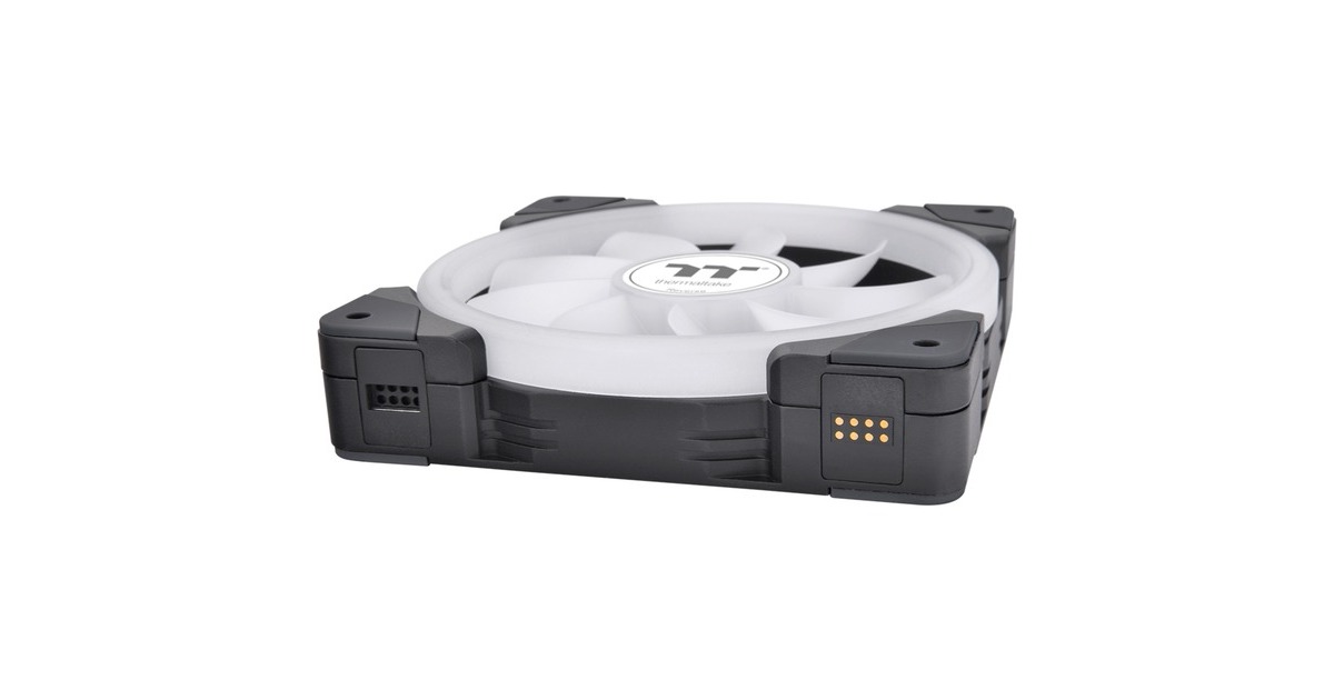 Thermaltake SWAFAN EX12 ARGB Sync PC Cooling Fan TT Premium Edition, Gehäuselüfter(schwarz, 3er Pack)