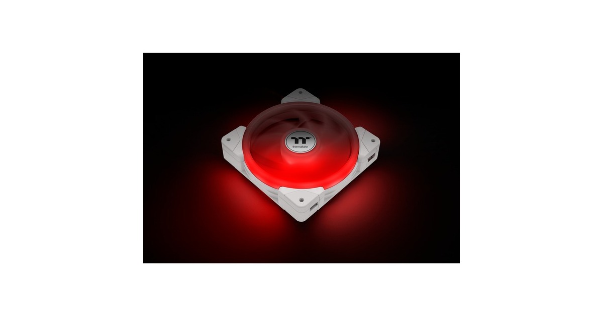 Thermaltake SWAFAN EX12 ARGB Sync PC Cooling Fan White TT Premium Edition, Gehäuselüfter(weiß, 3er Pack)