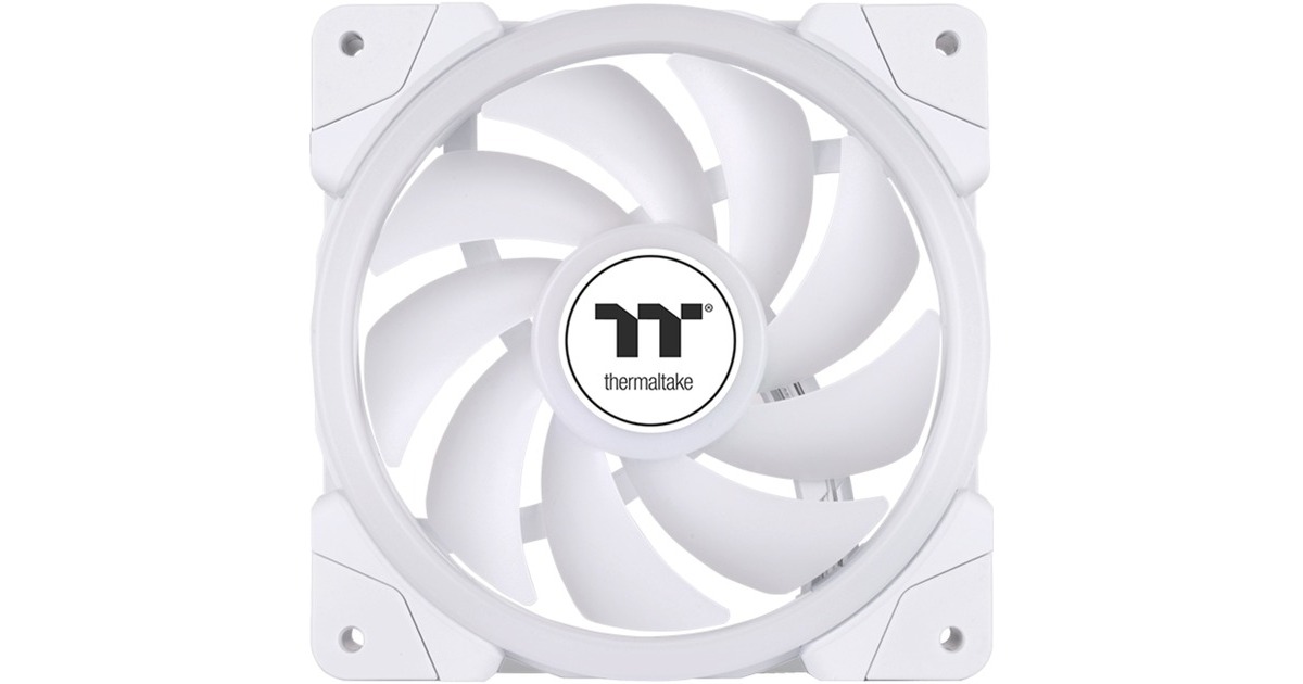 Thermaltake SWAFAN EX12 ARGB Sync PC Cooling Fan White TT Premium Edition, Gehäuselüfter(weiß, 3er Pack)