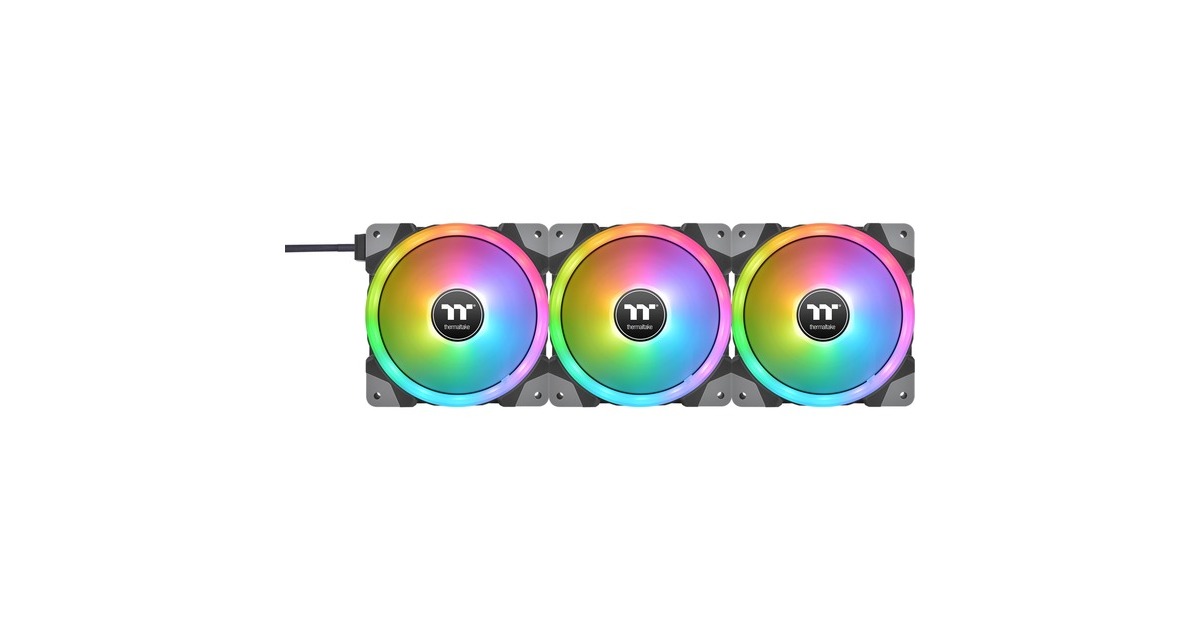 Thermaltake SWAFAN EX12 RGB PC Cooling Fan TT Premium Edition, Gehäuselüfter(3er Pack)