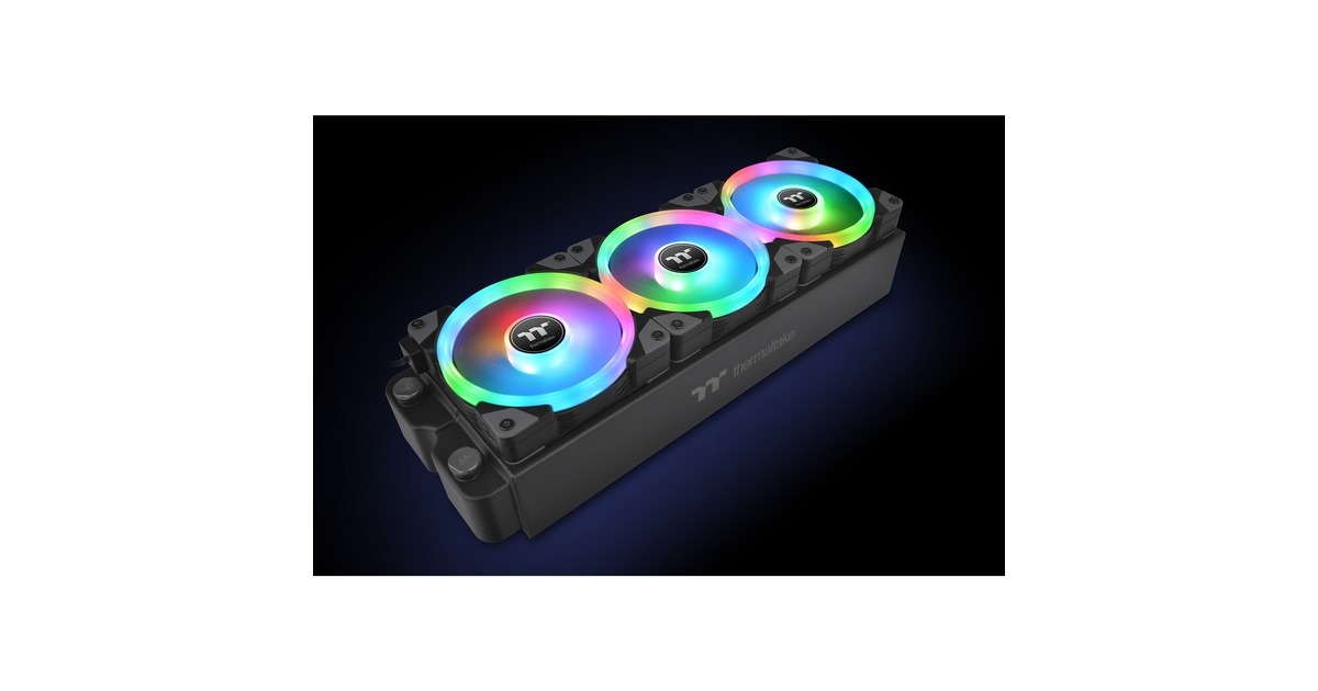Thermaltake SWAFAN EX12 RGB PC Cooling Fan TT Premium Edition, Gehäuselüfter(3er Pack)