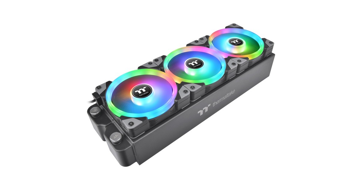 Thermaltake SWAFAN EX12 RGB PC Cooling Fan TT Premium Edition, Gehäuselüfter(3er Pack)