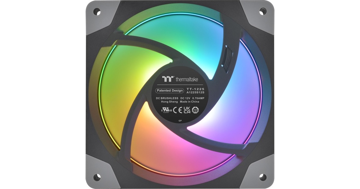 Thermaltake SWAFAN EX12 RGB PC Cooling Fan TT Premium Edition, Gehäuselüfter(3er Pack)