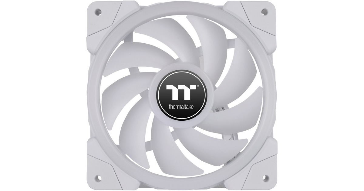 Thermaltake SWAFAN EX12 RGB PC Cooling Fan White TT Premium Edition, Gehäuselüfter(weiß, 3er Pack, inkl. Controller)