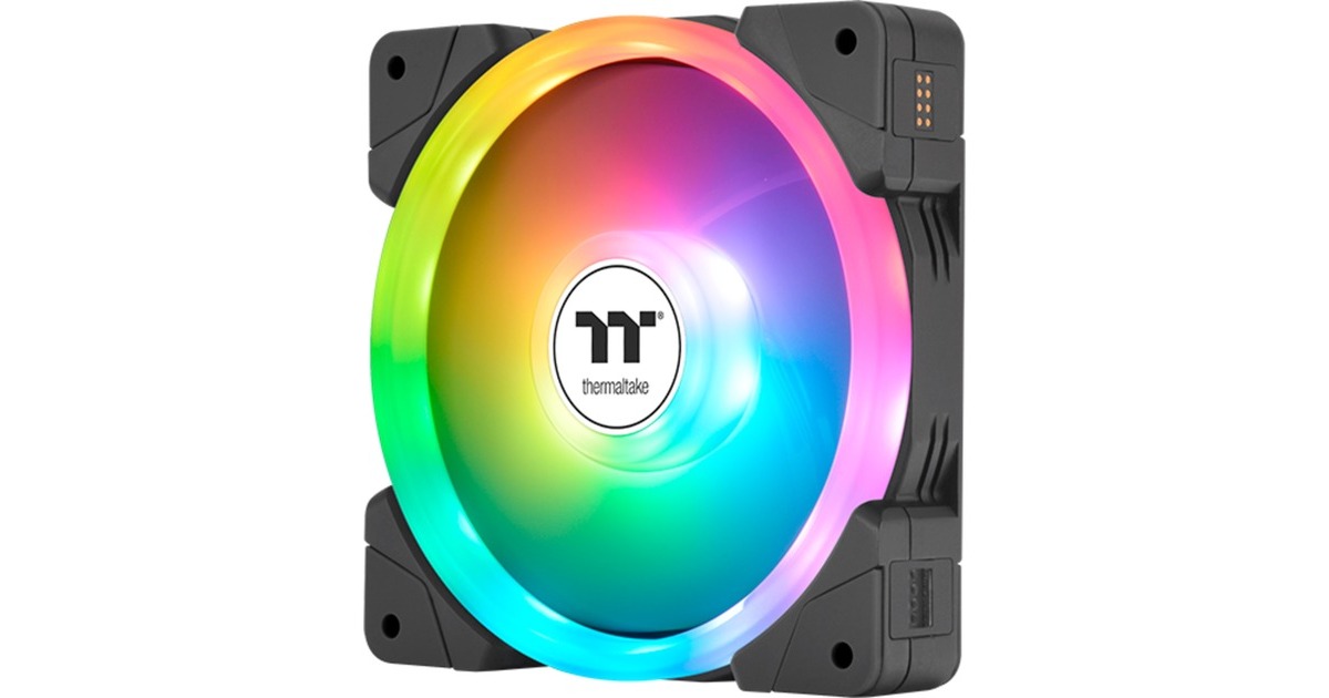Thermaltake SWAFAN EX14 ARGB Sync PC Cooling Fan TT Premium Edition, Gehäuselüfter(schwarz, 3er Pack)