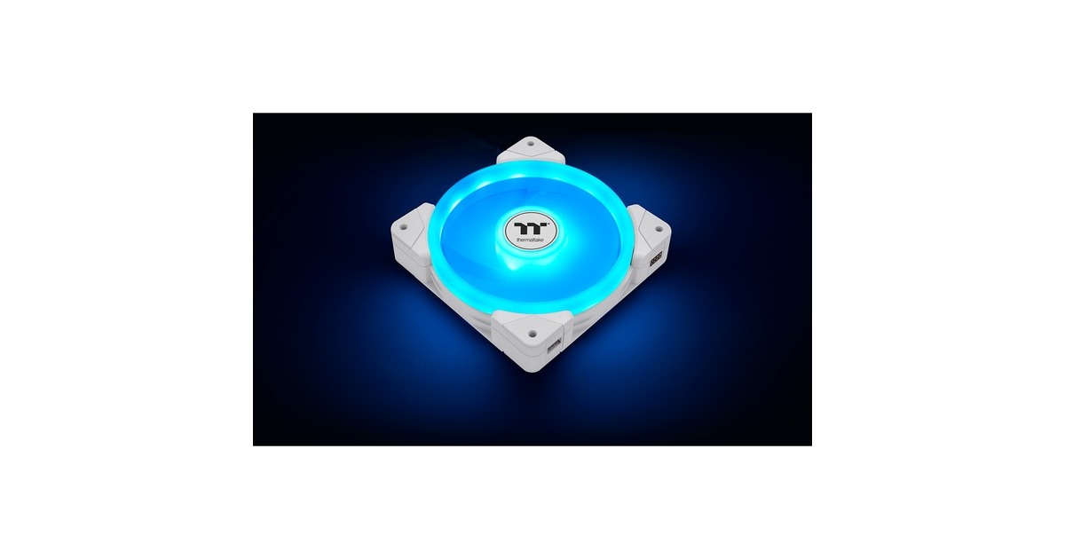 Thermaltake SWAFAN EX14 ARGB Sync PC Cooling Fan White TT Premium Edition, Gehäuselüfter(weiß, 3er Pack)