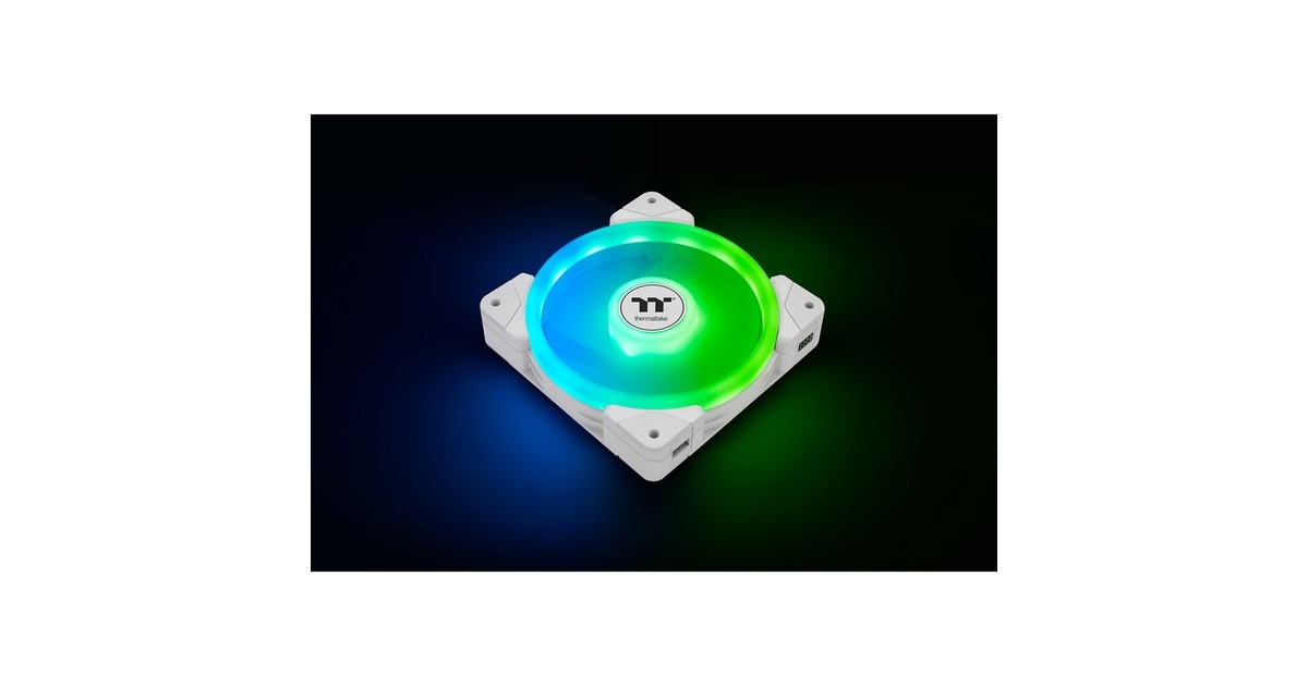 Thermaltake SWAFAN EX14 ARGB Sync PC Cooling Fan White TT Premium Edition, Gehäuselüfter(weiß, 3er Pack)
