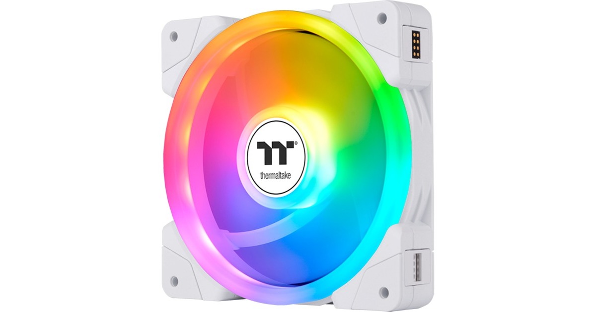 Thermaltake SWAFAN EX14 ARGB Sync PC Cooling Fan White TT Premium Edition, Gehäuselüfter(weiß, 3er Pack)