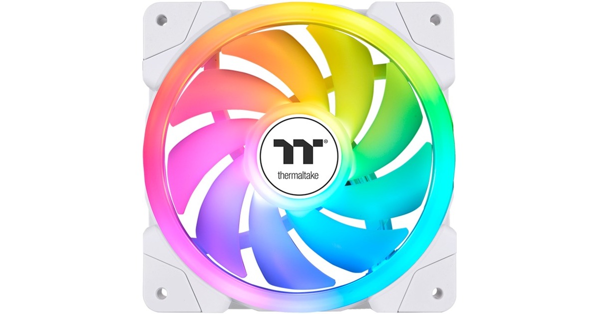 Thermaltake SWAFAN EX14 ARGB Sync PC Cooling Fan White TT Premium Edition, Gehäuselüfter(weiß, 3er Pack)