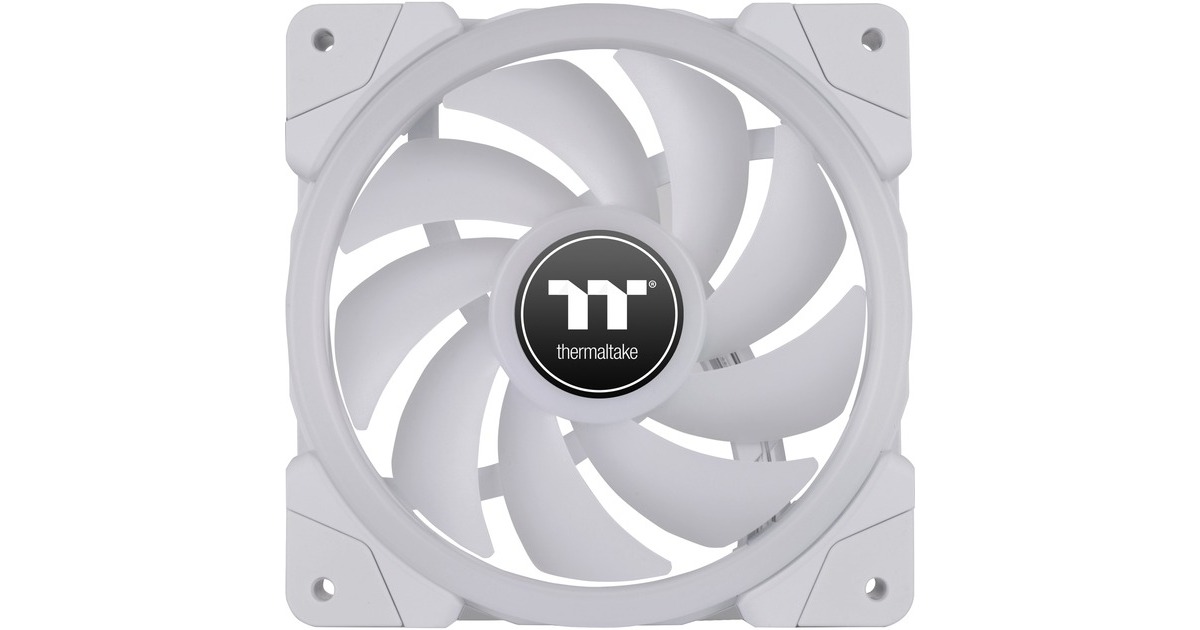 Thermaltake SWAFAN EX14 RGB PC Cooling Fan White TT Premium Edition, Gehäuselüfter(weiß, 3er Pack, inkl. Controller)