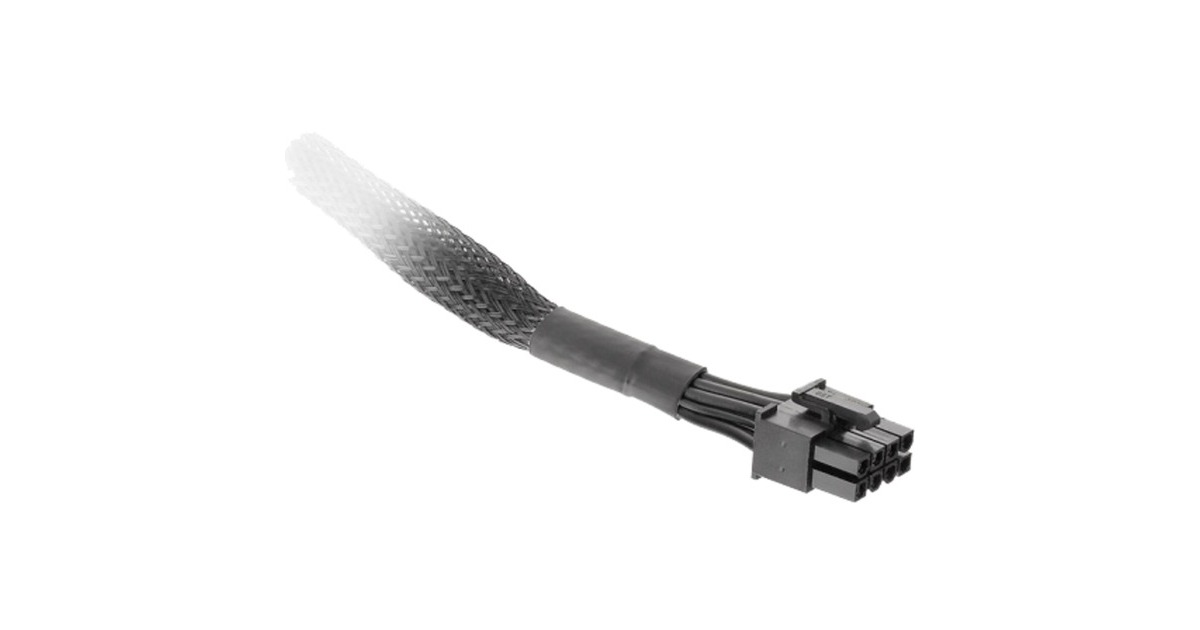 Thermaltake Sleeved PCIe Gen 5 Splitter Kabel(schwarz, 60cm)