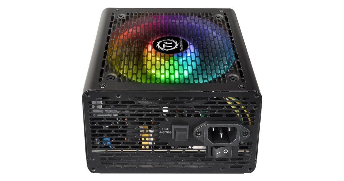 Thermaltake Smart RGB 600W, PC-Netzteil(schwarz, 2x PCIe, RGB, 600 Watt)