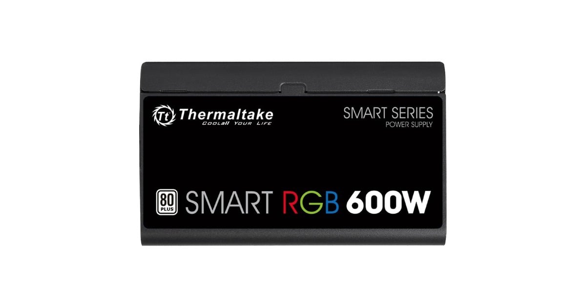 Thermaltake Smart RGB 600W, PC-Netzteil(schwarz, 2x PCIe, RGB, 600 Watt)