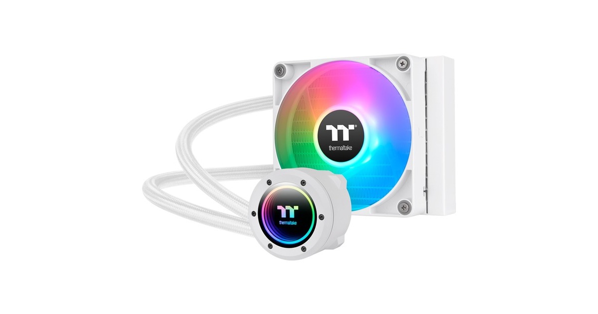 Thermaltake TH120 V2 ARGB Sync All-In-One Liquid Cooler Snow Edition, Wasserkühlung(weiß)