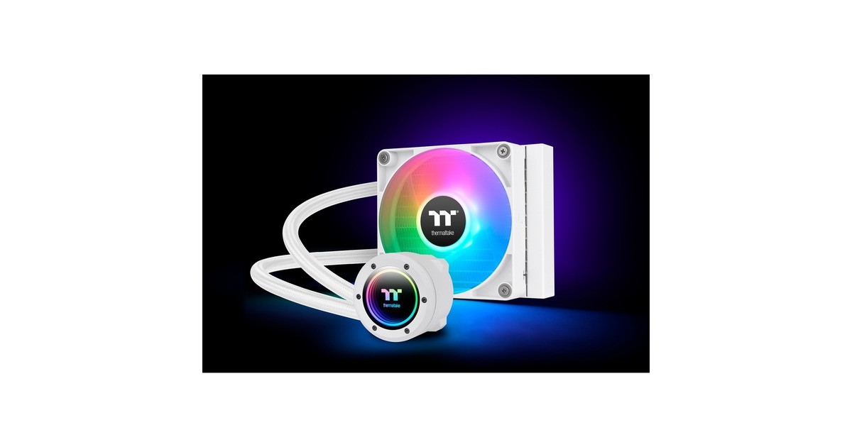 Thermaltake TH120 V2 ARGB Sync All-In-One Liquid Cooler Snow Edition, Wasserkühlung(weiß)