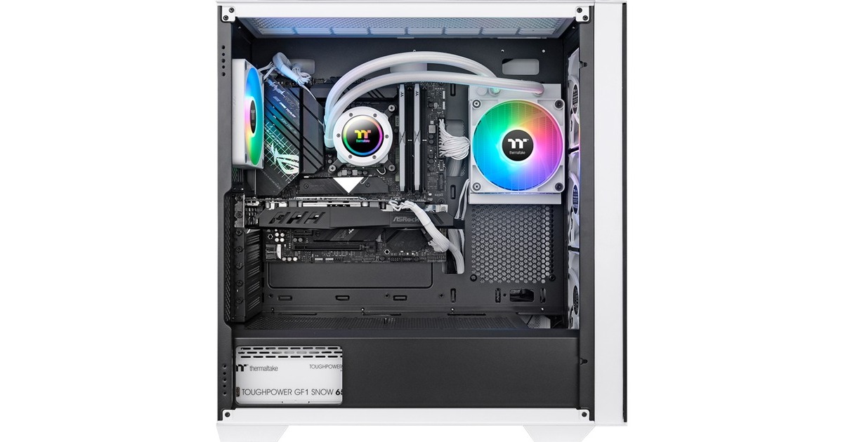 Thermaltake TH120 V2 ARGB Sync All-In-One Liquid Cooler Snow Edition, Wasserkühlung(weiß)