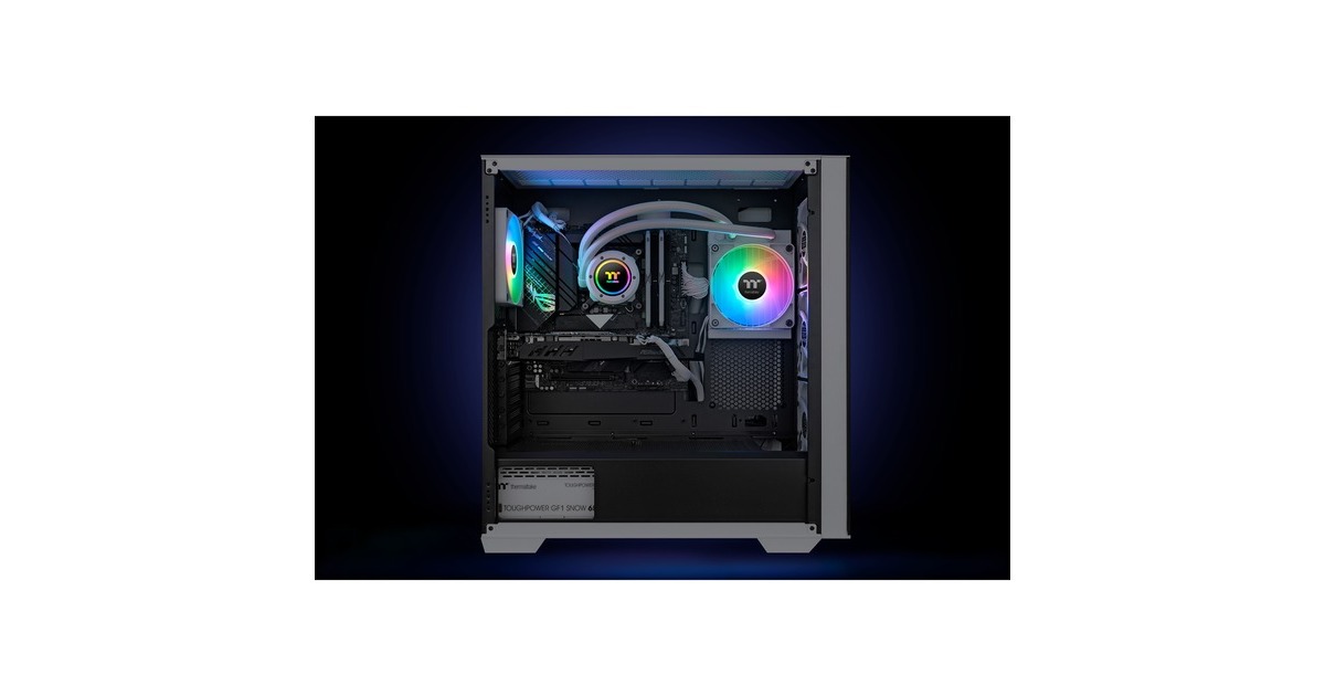 Thermaltake TH120 V2 ARGB Sync All-In-One Liquid Cooler Snow Edition, Wasserkühlung(weiß)