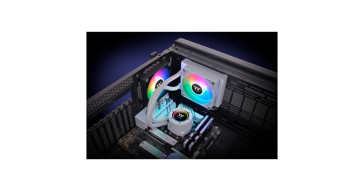 Thermaltake TH120 V2 ARGB Sync All-In-One Liquid Cooler Snow Edition, Wasserkühlung(weiß)