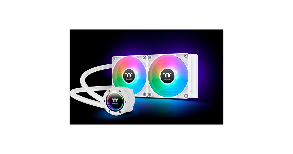 Thermaltake TH240 V2 ARGB Sync All-In-One Liquid Cooler Snow Edition, Wasserkühlung(weiß)
