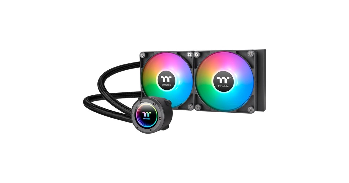 Thermaltake TH240 V2 ARGB Sync All-In-One Liquid Cooler, Wasserkühlung(schwarz)