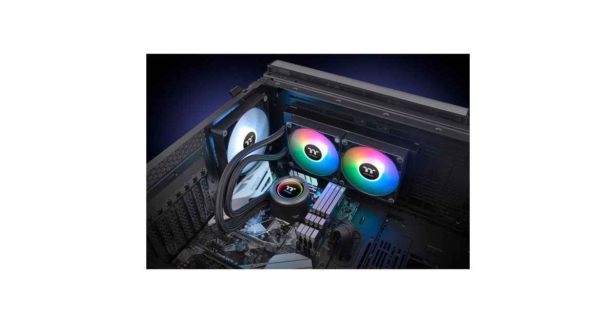 Thermaltake TH240 V2 ARGB Sync All-In-One Liquid Cooler, Wasserkühlung(schwarz)