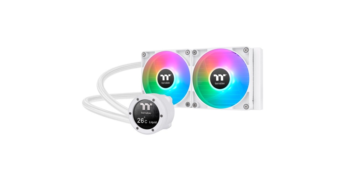 Thermaltake TH240 V2 Ultra ARGB Sync All-In-One Liquid Cooler Snow Edition, Wasserkühlung(weiß)